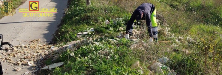 Intervento di pulizia straordinaria lungo la Via del Parrino