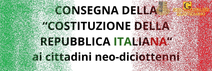 Consegna della Costituzione ai neo diciottenni; sabato 26 ottobre in Biblioteca