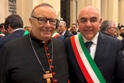 Il cardinale Francesco Montenegro e il sindaco Alfonso Provvidenza