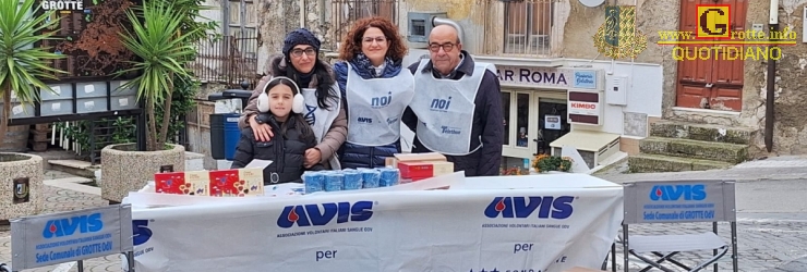 Grotte si unisce a Telethon: i volontari Avis in piazza per la ricerca