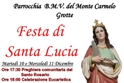 Grotte si prepara a celebrare la Festa di Santa Lucia; dal 10 al 13 dicembre