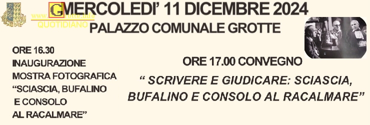 Omaggio a Sciascia, Bufalino e Consolo a Grotte; nel segno del Premio Racalmare