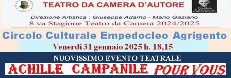 Achille Campanile in scena al Circolo Culturale Empedocleo