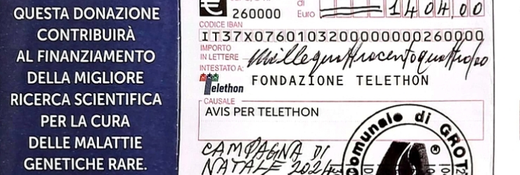 Avis di Grotte con Telethon: un cuore grande per la ricerca