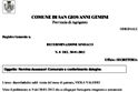Determinazione del Sindaco di San Giovanni Gemini per la nomina degli Assessori Comunali