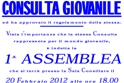 Lunedi 20 febbraio, 1^ assemblea della consulta giovanile.