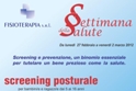 Settimana della salute: visite gratuite per screening posturale ed osteoporosi.