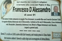  tornato alla casa del Padre il sig. Francesco D'Alessandro
