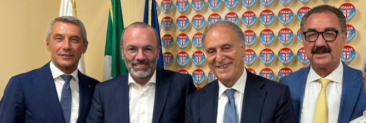 Incontro di Manfred Weber (leader dei Popolari Europei) con Decio Terrana