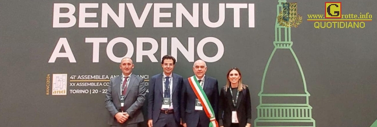 Grotte presente all'annuale Assemblea ANCI, a Torino