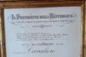 Nominato cavaliere nel 1976 dal Presidente della Repubblica