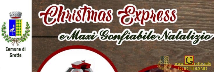 "Christmas Express": Grotte si prepara al Natale con un appuntamento per i pi piccoli