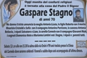  tornato alla casa del Padre il sig. Gaspare Stagno