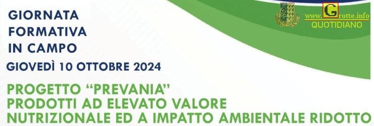 Progetto "Prevania": svolta a Grotte una Giornata formativa in campo