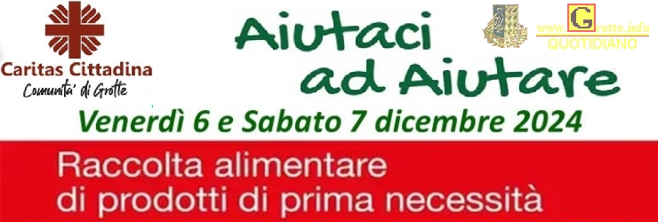 Caritas cittadina: un appello alla solidariet; raccolta alimentare il 6 e 7 dicembre