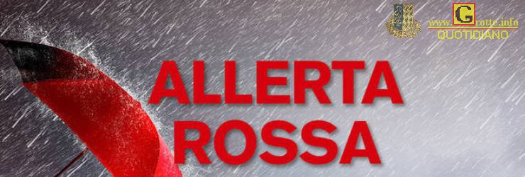 Allerta meteo rossa a Grotte