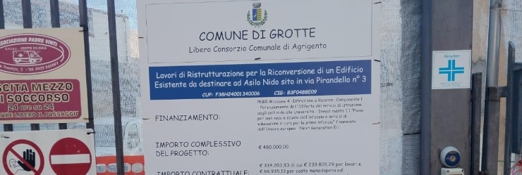 A Grotte un nuovo asilo nido con fondi del PNRR