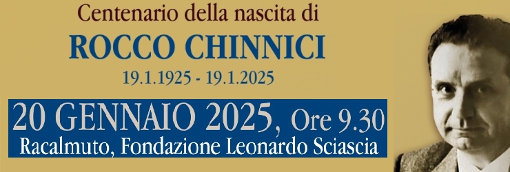 Racalmuto. Ricordo di Rocco Chinnici nel centenario della nascita